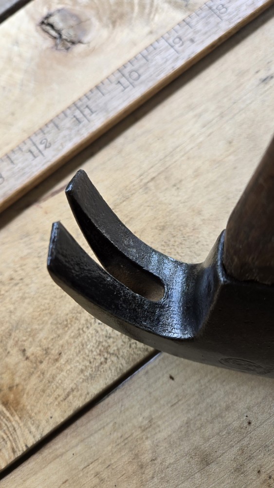 Antique Atha Curved Claw Hammer Bell Nose Original Tool