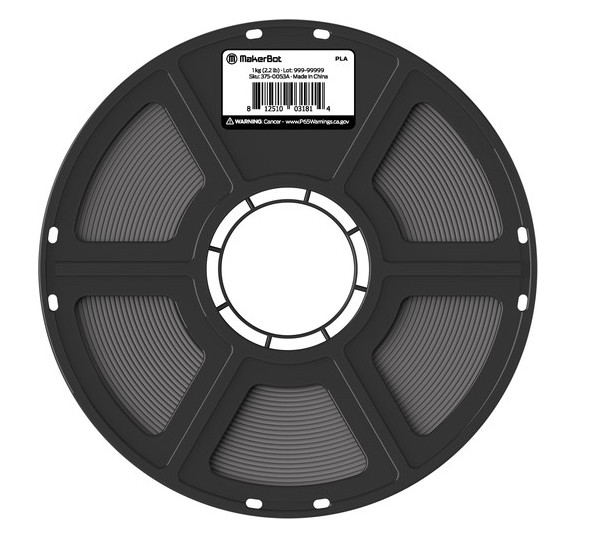 MakerBot 375 0049A PLA Filament 2.2 Lb (Gray)