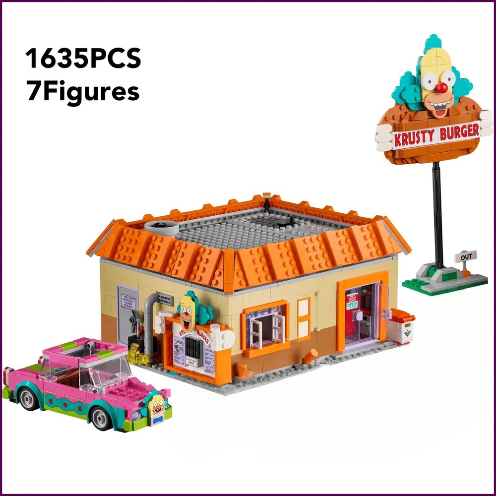New 10352 The Krusty Burger Restaurants Building Blocks Set Bricks Creative
