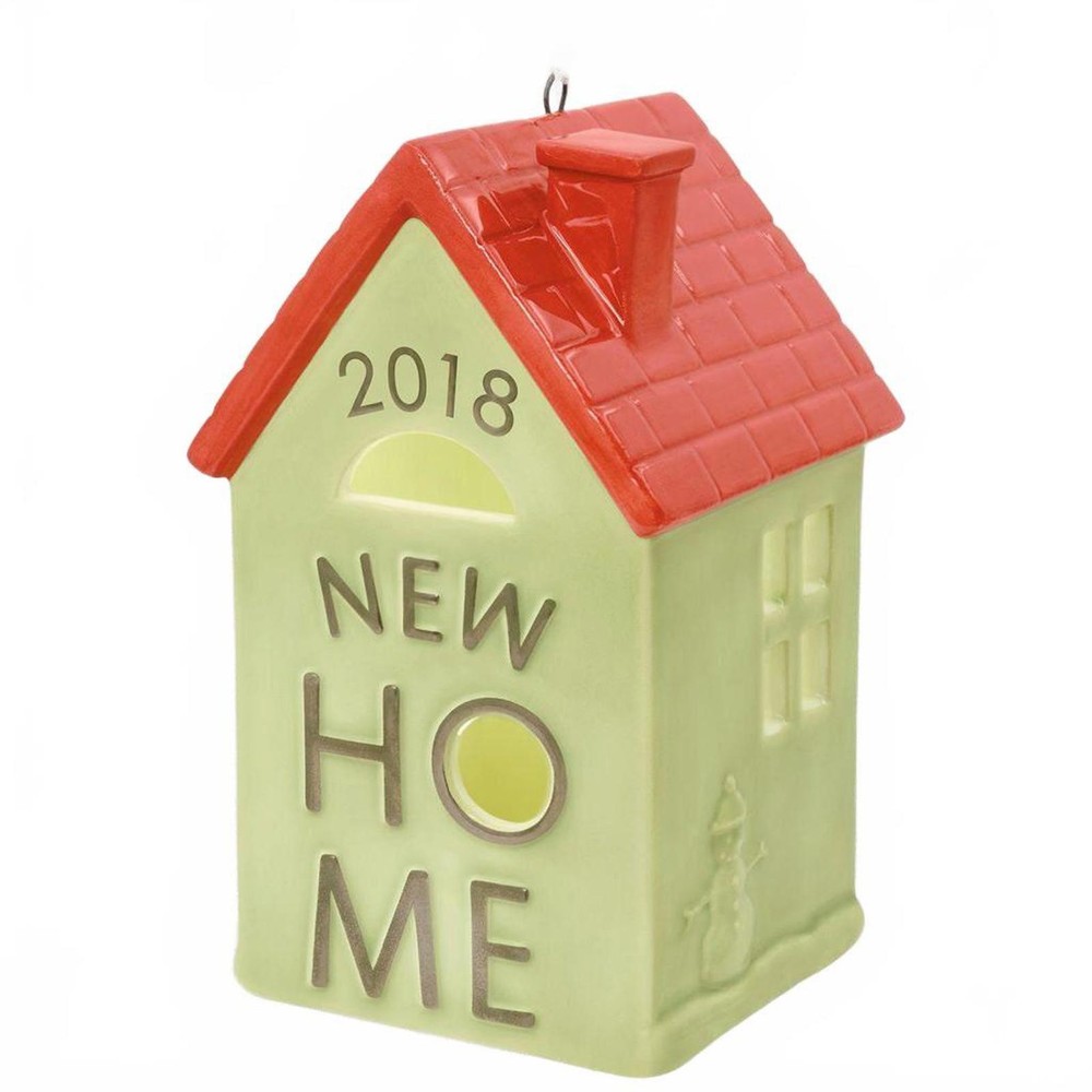 New Home Dated Ceramic Ornament Hallmark Keepsake