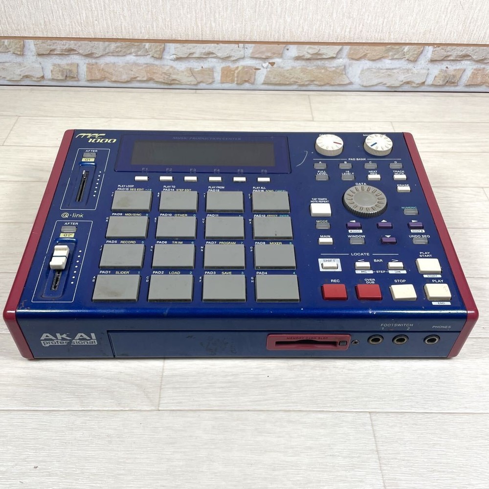 AKAI professional MPC1000 Blue MPC Sampler Untested s2089M