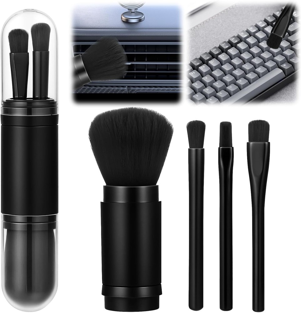 4 Pack Exquisite Duster Brush Kit Mini Keyboard Cleaning Brushes Kit Model