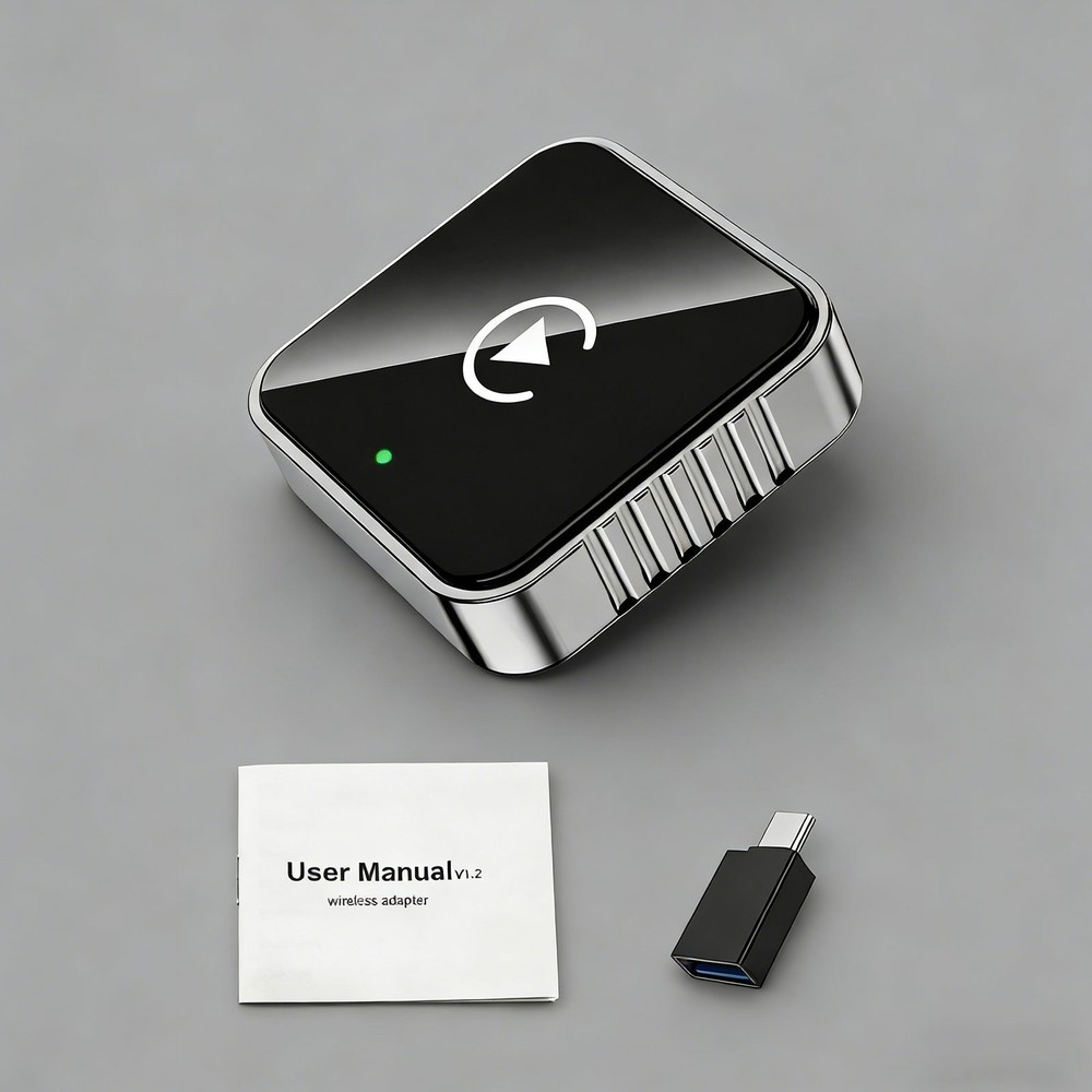 2-in-1 Wireless Carplay Android Auto Adapter Plug&play USB For Iphone Android Ks