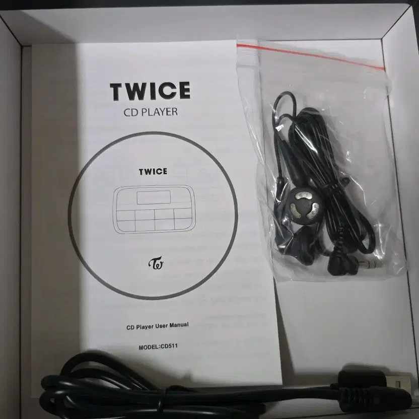 TWICE Unused CD Player Black Official Goods
