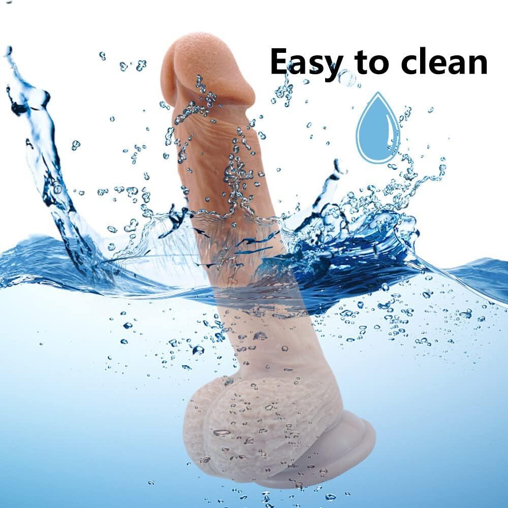 5.3" Dildo For Men Gay Anal Realistic Silicone Penis Suction Cup Women Sex Toy