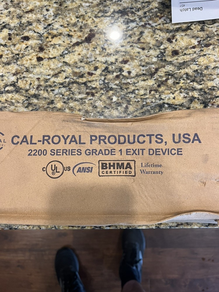 A2200E036 Cal-Royale 2200 ADA Rim Exit Device 36", Exit Only