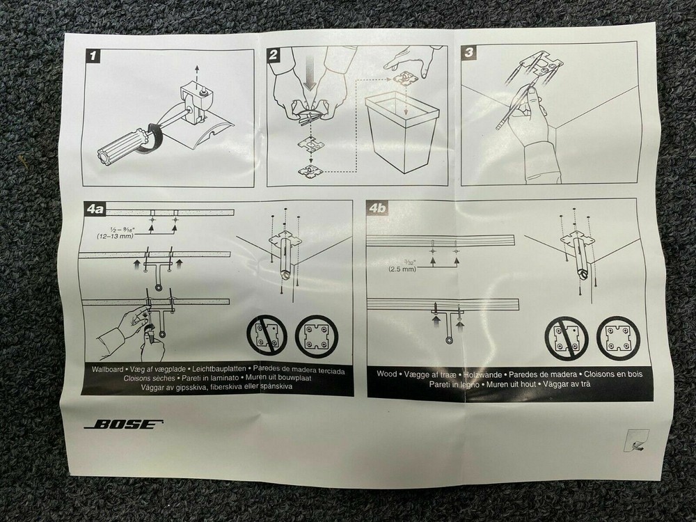 Bose WB-20B Ceiling Arm (Black)