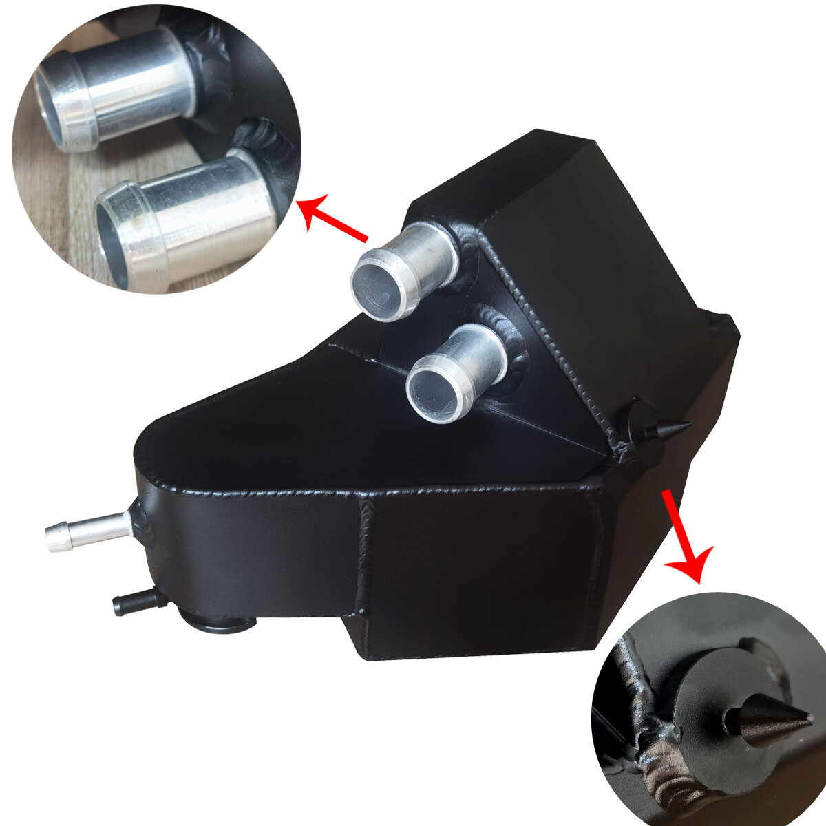 For 1990-1996 Chevy Corvette C4 5.7L Aluminum Coolant Reservoir Overflow Tank