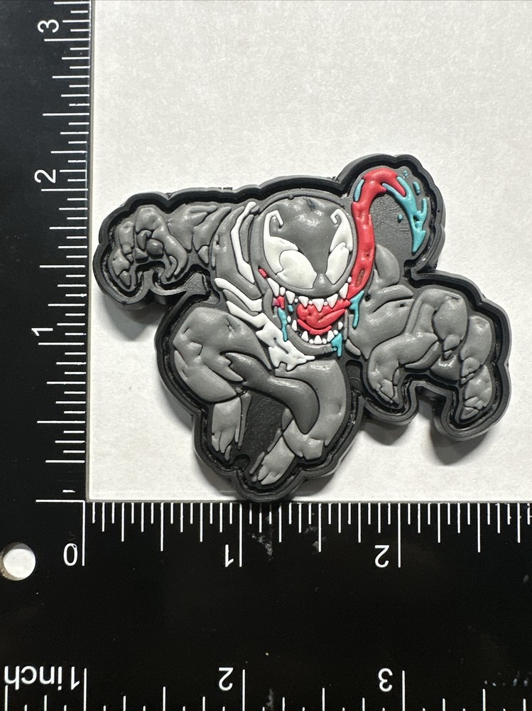 Venom Spiderman marvel pvc rubber morale ranger eye patch Edc