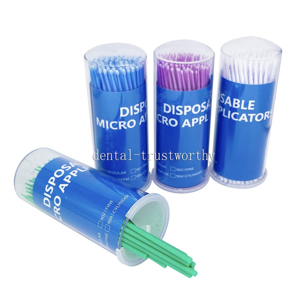 400 Microbrush Micro Brush Applicator Tips Regular, Fine, Super Fine Dental