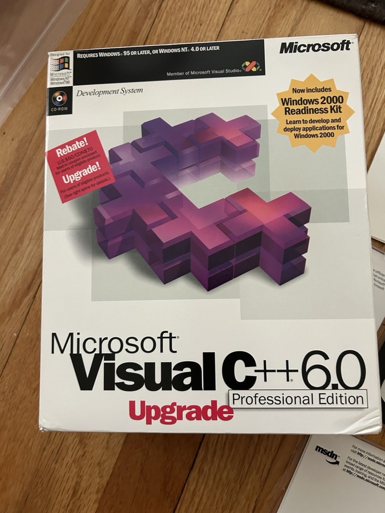 Microsoft Visual C++ 6.0 Professional Edition, UPGRADE