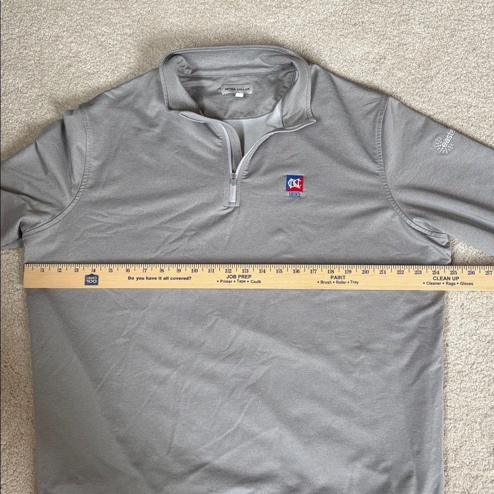 Peter Millar Performance Golf 1/4 Zip Pullover Jacket Gray Men's Size XL