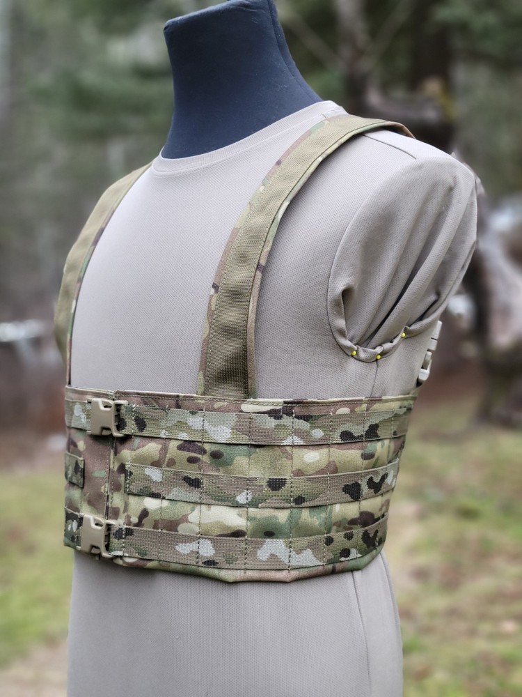Tactical Split Front Chest Rig Multicam Made In USA