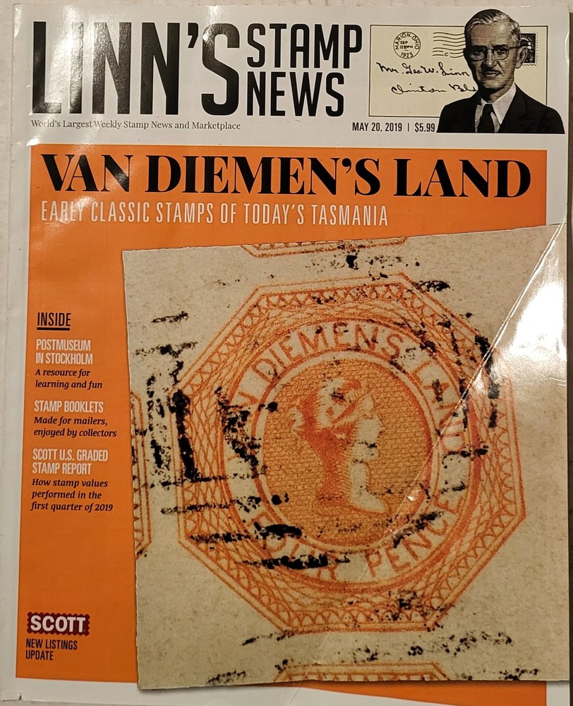 Linn's Stamp News May 20 2019 - Van Diemen's Land