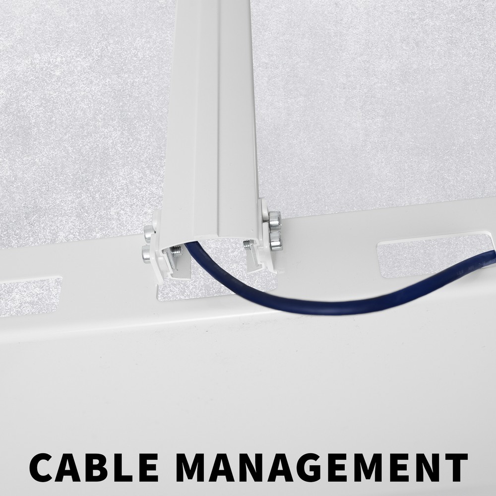 VIVO White Universal Ceiling Extending Projector Tray, Height Adjustable