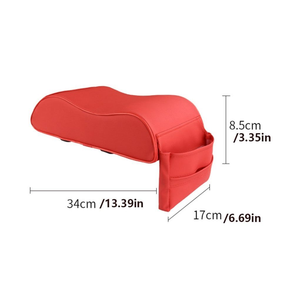 Car Armrest Pad Leather Auto Central Console Protection Cushion Thicken