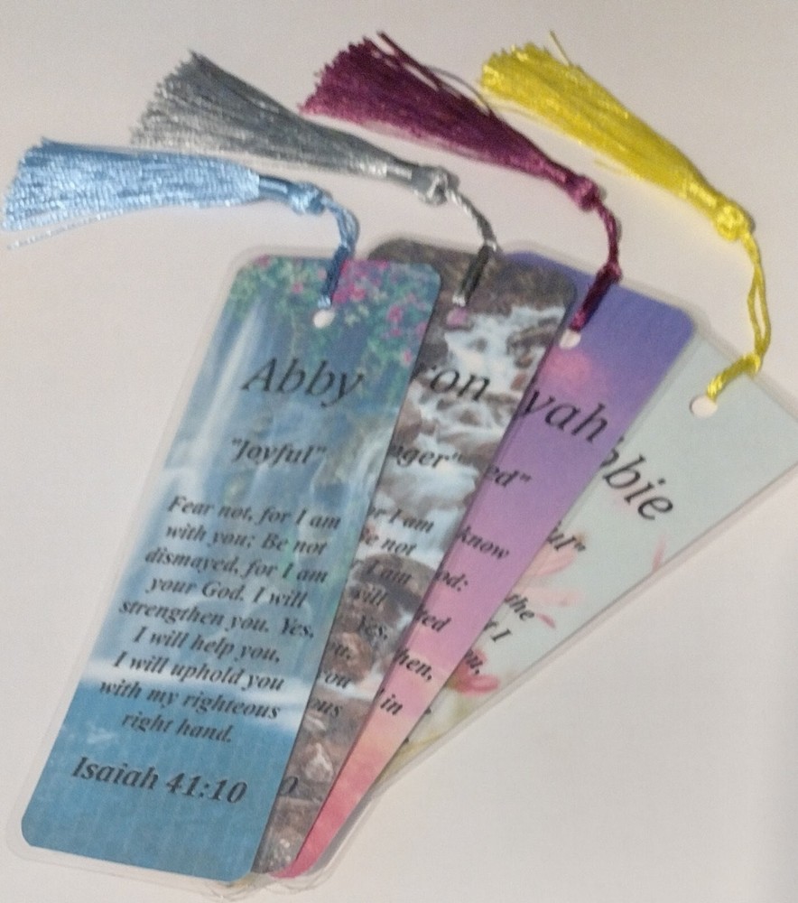 Ray "Protector" Keepsake Name Meaning Bookmark with Bible Verse and Tassel