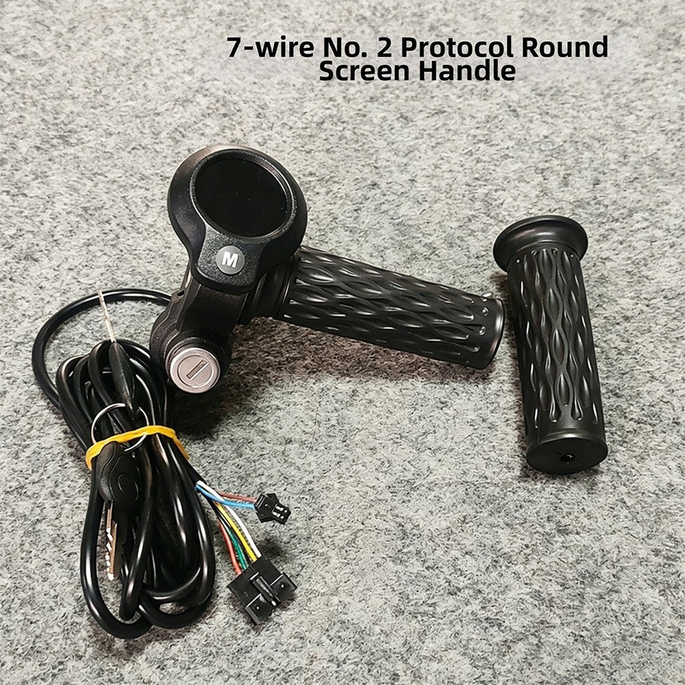 E-bike Throttle Throttle Grip Set Commuting Upgrade Integrated Display