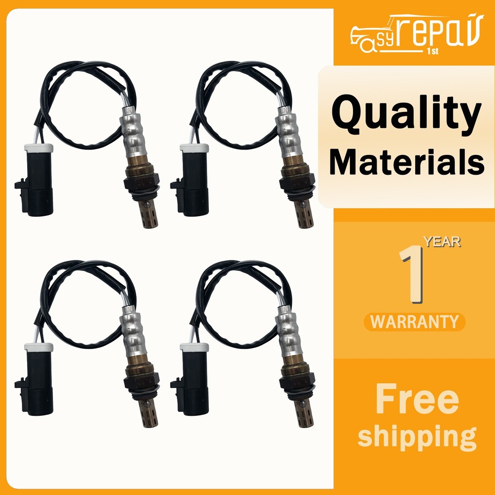 4X Oxygen Sensor Compatible with 1999-2011 Ford E450 Super Duty Up+Downstream