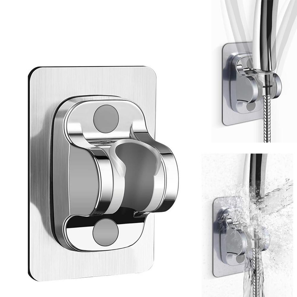 Wall Mount Shower Head Holder – Strong Adhesive Adjustable ABS Bathroom Bracket
