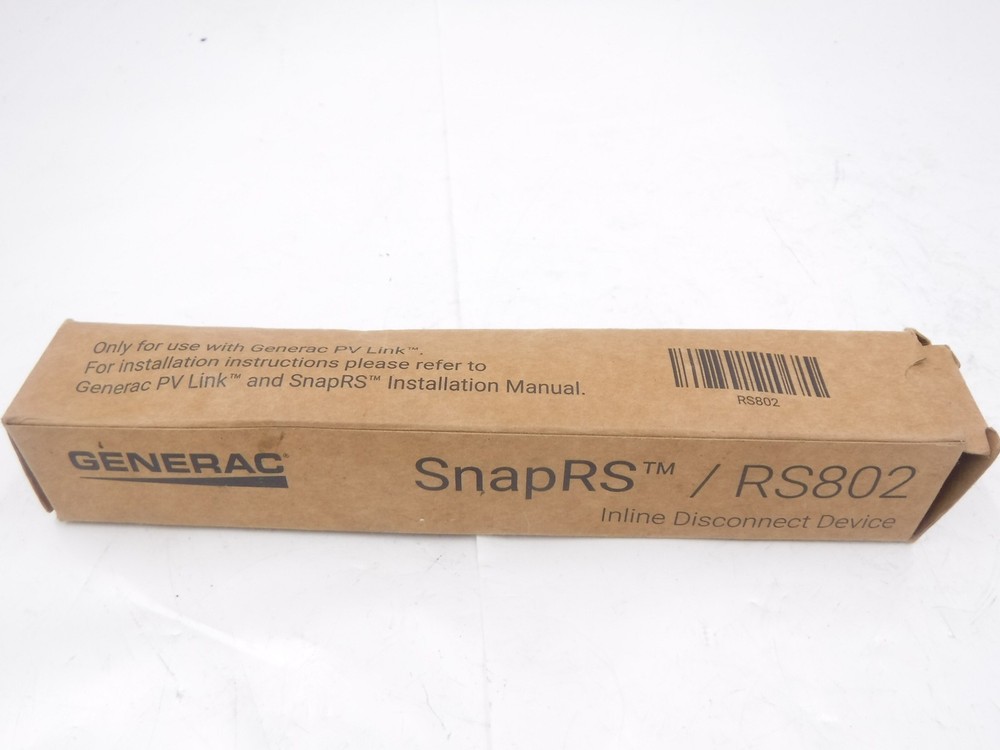 Generac 2.15AMP Max Input Gen 2 Inline PV SnapRS Disconnect Switch For 2017 NEC