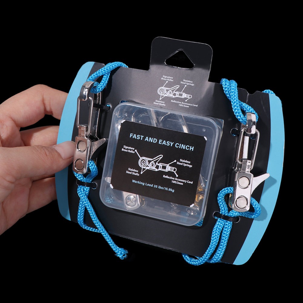 Cable Puller Lock Buckle Rope with Roller Tensioner Non-Slip Tie Down Rope