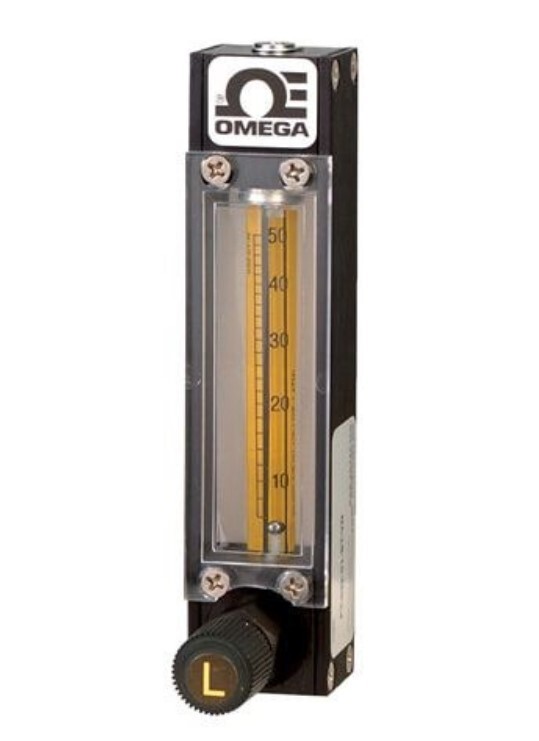 Omega FLDA3219G Direct Read Variable Area Flow Meter Max Flow Rate 7 mL/min