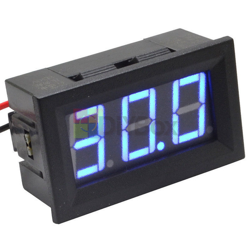 0.56'' Mini DC 5-120V Voltmeter LED Panel 3 Digital Display Voltage Meter 2 wire