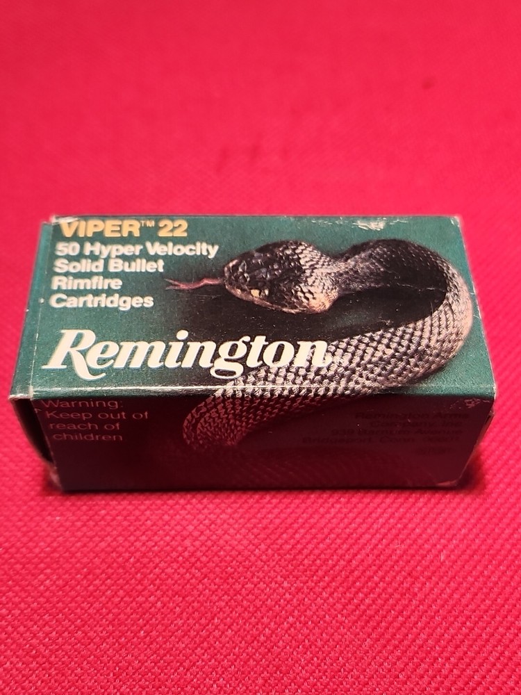 Vintage 1982 REMINGTON VIPER 22 Hyper Velocity EMPTY Ammo Box With Insert GR8 #5