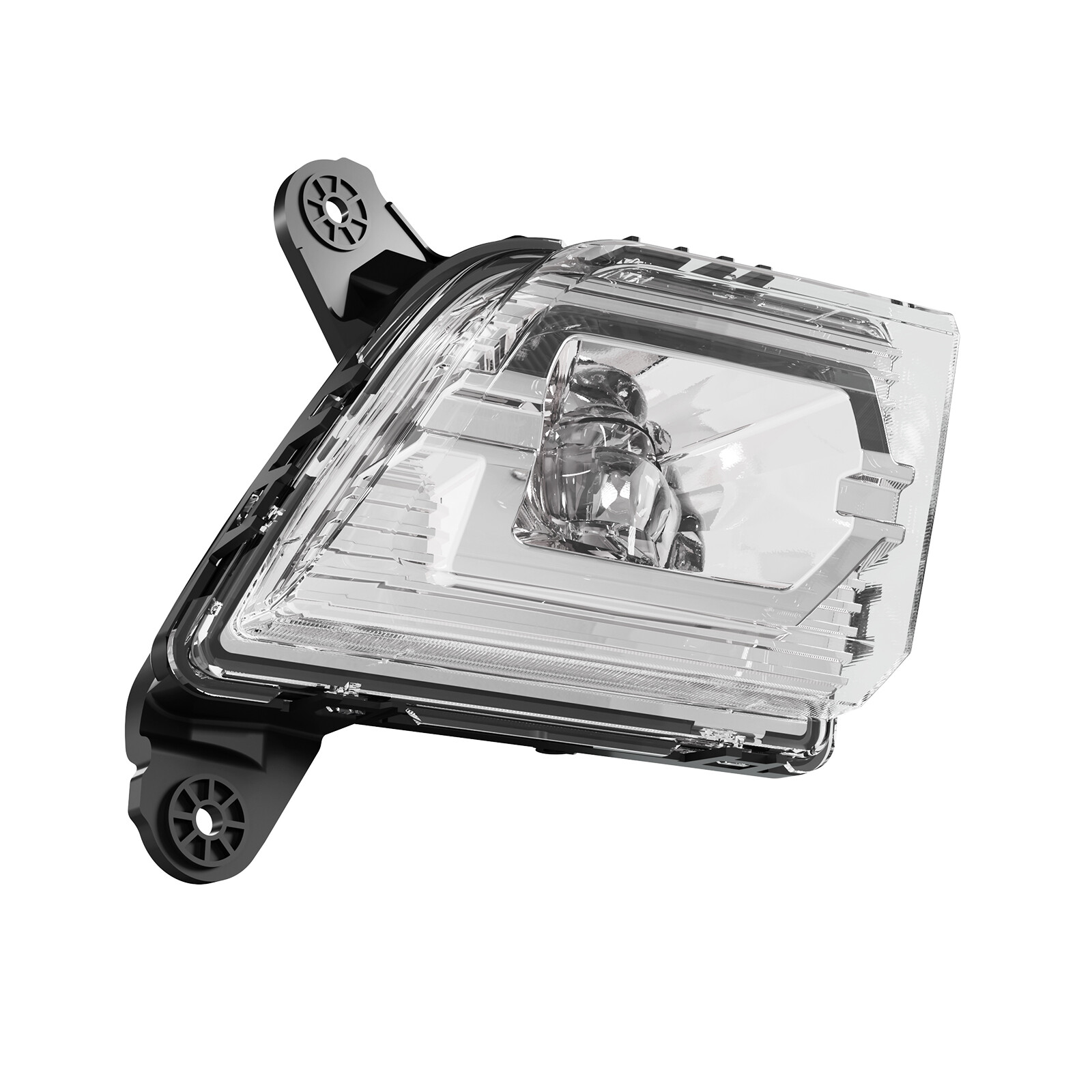 Pair Fog Lights Clear LED DRL w/ Wiring For 2019-2021 2022 Chevy Silverado 1500