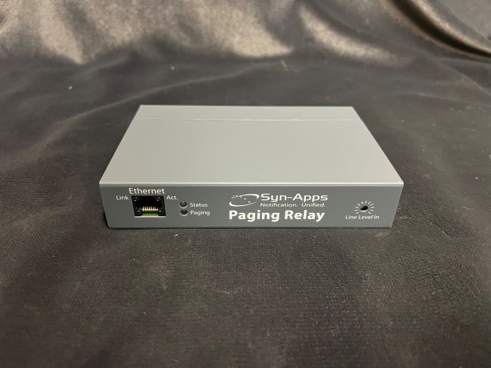 Syn-Apps Cyber Data 011145E 021059H VoIP v3.4 Paging Relay Server