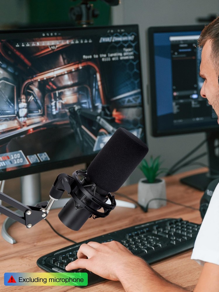 QuadCast 2 Pop Filter Windscreen Compatible with HyperX QuadCast 2 Microphone