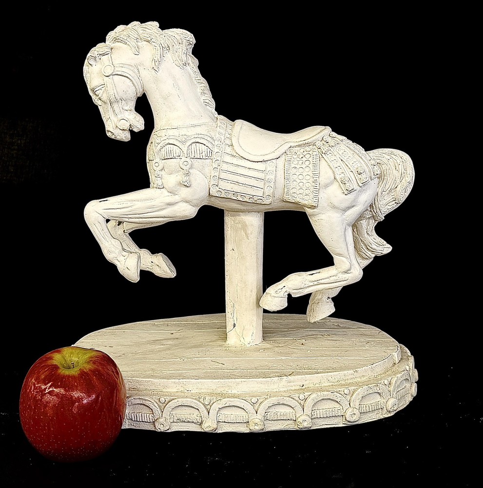 Plaster Bisque Carousel Horse - Unfinished ￼