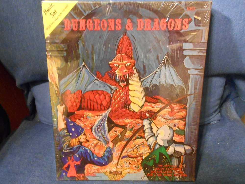 TSR Dungeons & Dragons Basic Boxed Set 7th Print 1980 w/Chits Sealed SW!