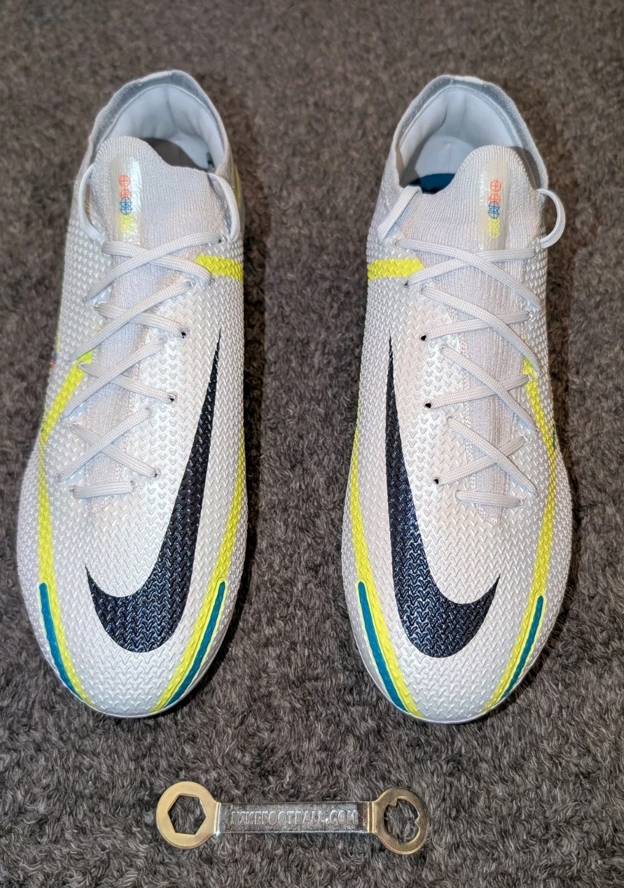 Nike Phantom Gt2 Elite Sg Pro Ac Anti Clog Football Grey-Blue Sz10.5 DC0753-055