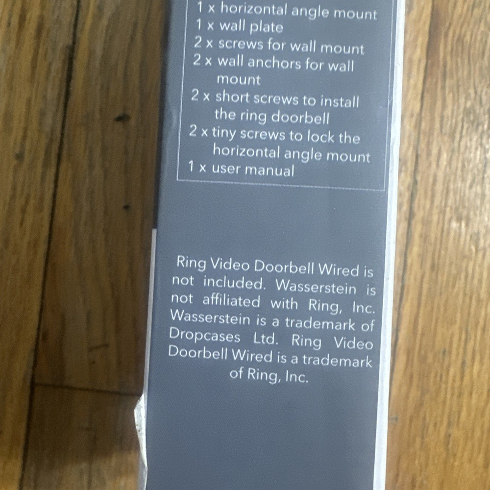 Wasserstein 35°–55° Adjustable Angle Mount for Ring Video Doorbell Wired