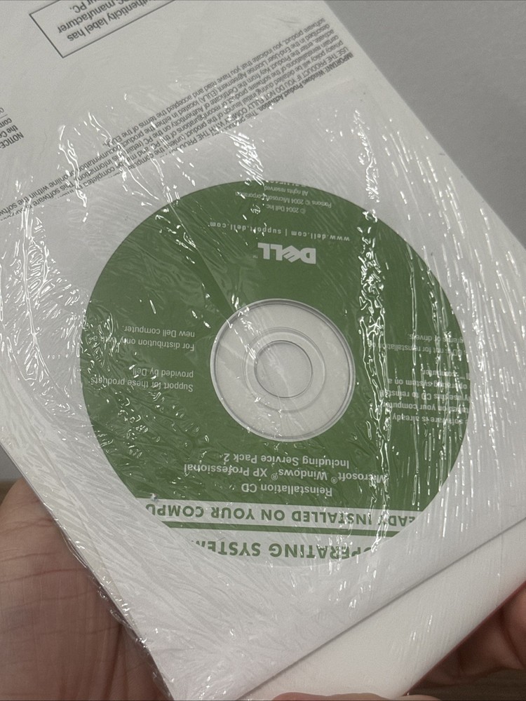 Dell Microsoft Windows XP Professional Version 2002 Software - New Sealed