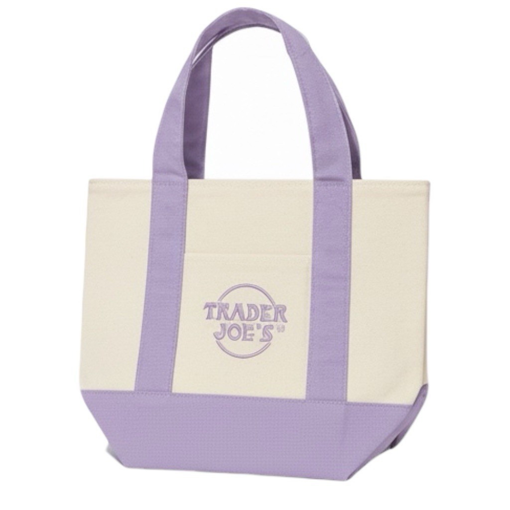 Spring 2026 Trader Joe’s Mini Pastel Canvas Tote Bag Set Of 4 IN HAND Limited
