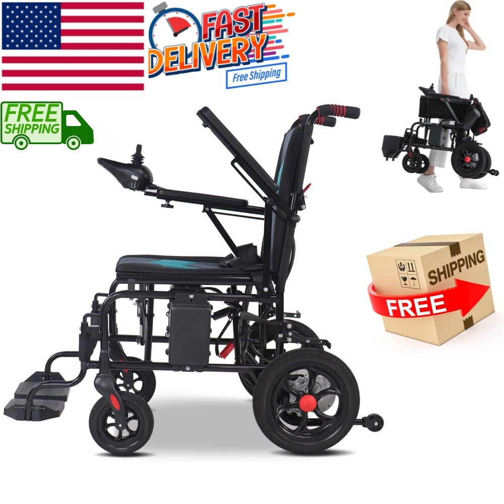 Lightweight Foldable Electric Power Mobility Wheelchair All Terrain Wheel Chairs