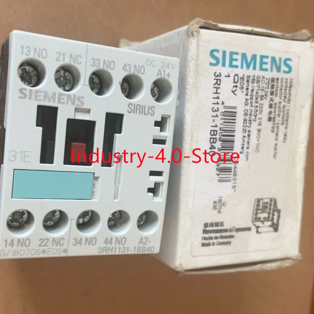 New Siemens 3RH1131-1BB40 Contactor