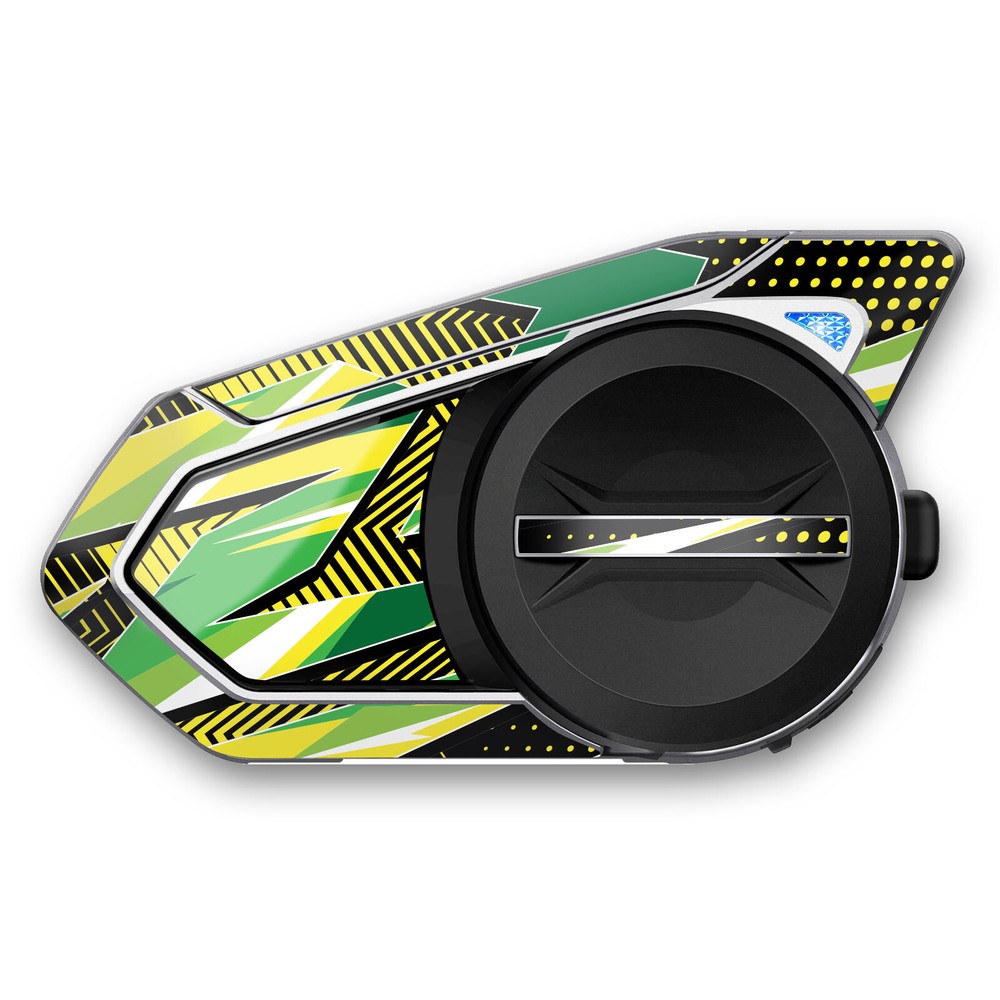 Abstract Green Device Surface Sticker For SENA 50S Intercom x1