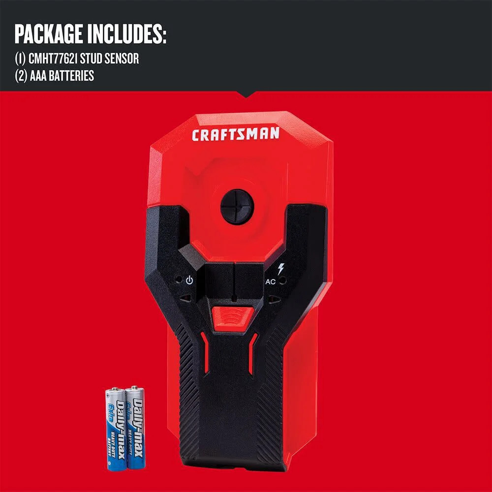 Craftsman Center Finding 1-1/2 Inch Depth Point Stud Finder With Ac Detection