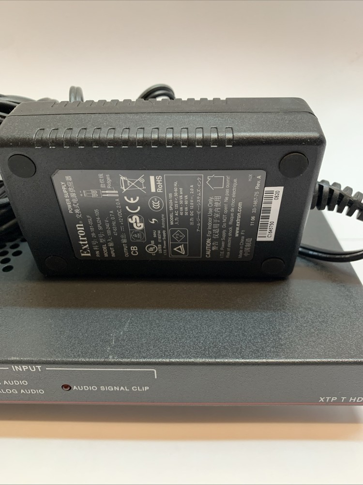Extron XTP T HDMI Transmitter W/ Power Adapter Extended Cable