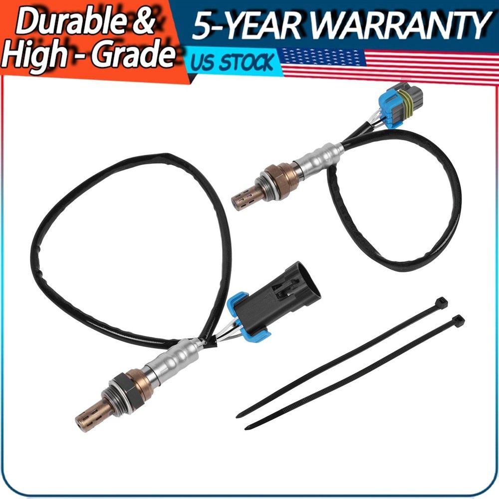2PCS Oxygen Sensor For 2009-2012 Chevrolet Malibu 2.4L L4 Up+Downstream Sensor