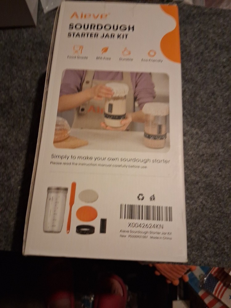 Aieve Sourdough Bread Starter Jar Kit