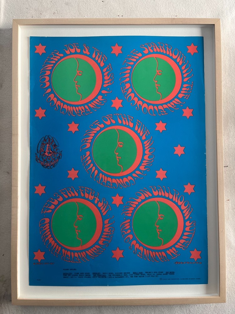 COUNTRY JOE AND THE FISH AVALON BALLROOM POSTER FRAMED