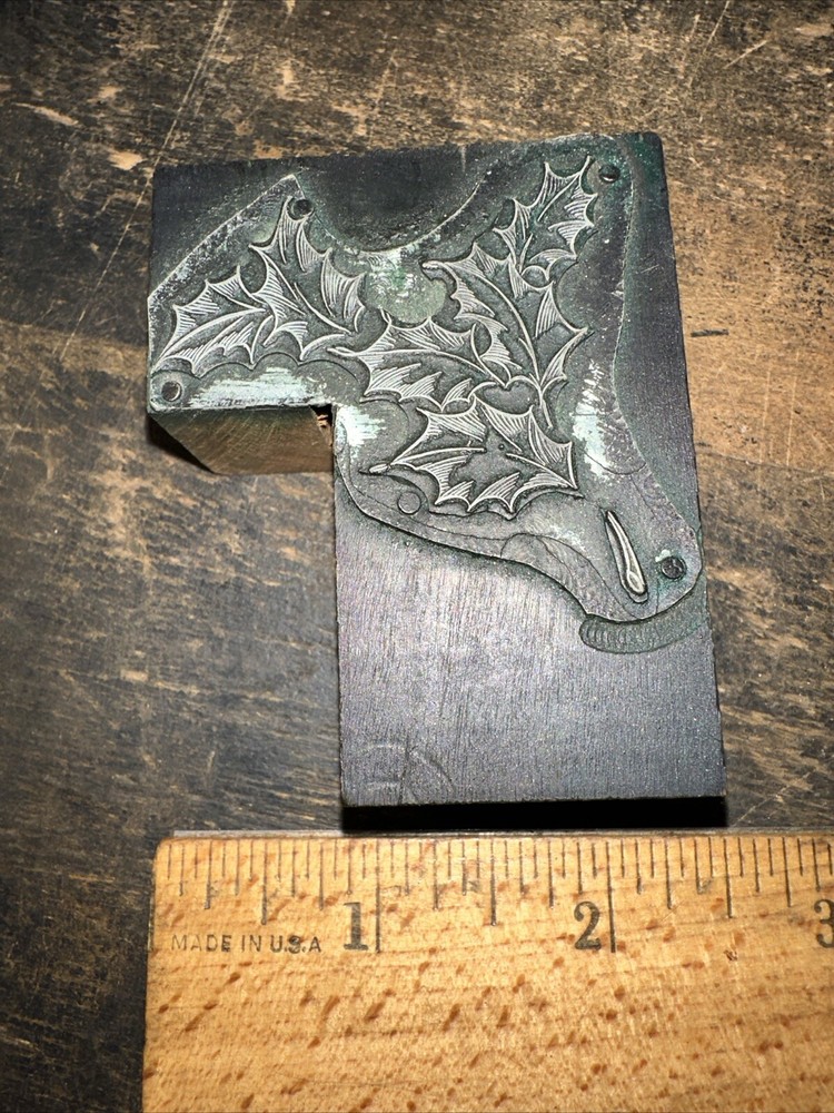 Printing Block ( Beautiful Leaves ) Corner Block￼