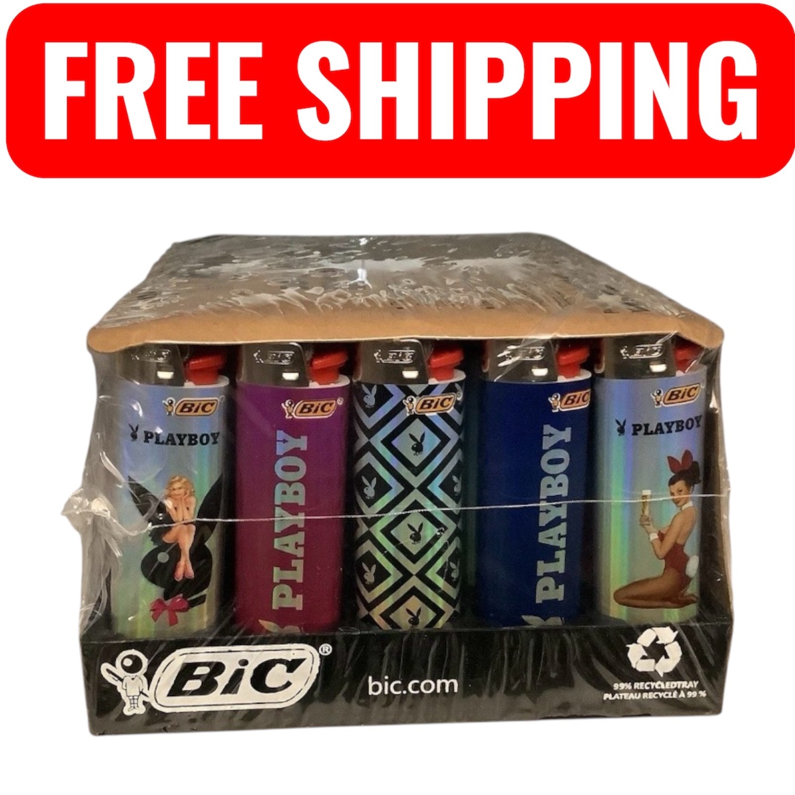 BIC Full-Size Lighters – Playboy  Edition (Pack of 50)