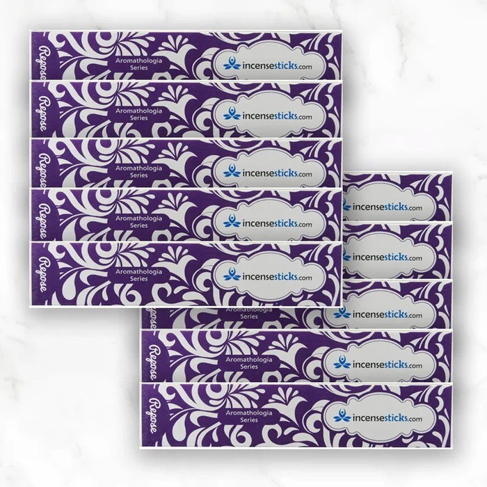 Repose Incense 8" 12 Sticks Packs: 10 Packs