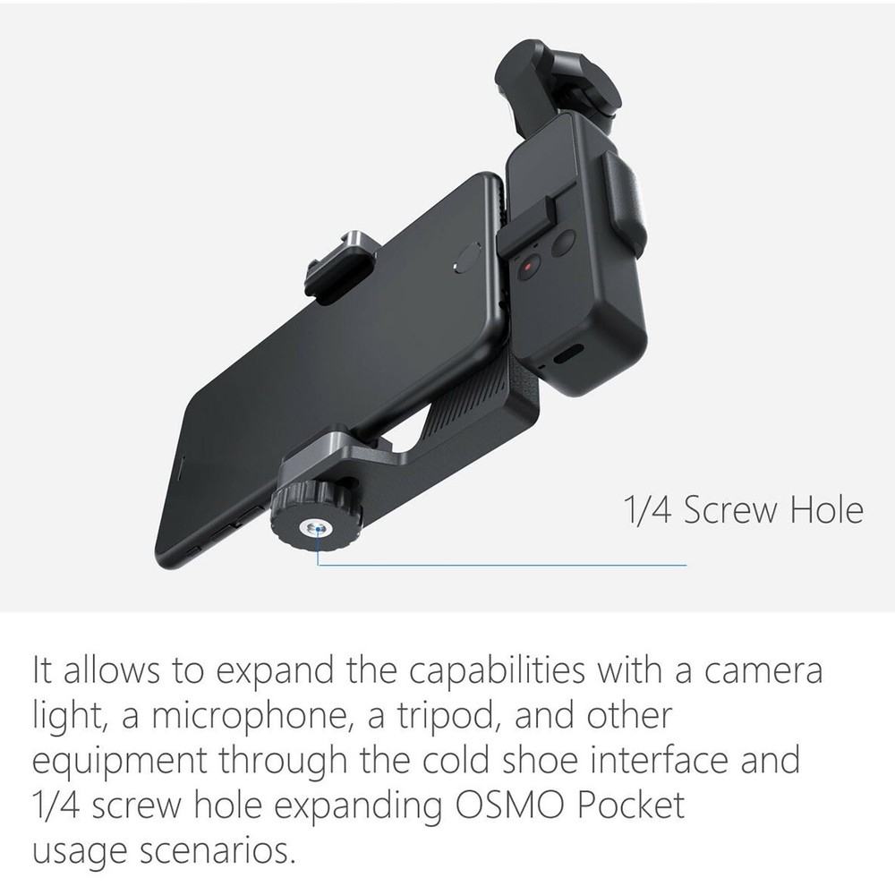 Mobile Phone Tripod Fixed Bracket Mount Holder Stand for DJI OSMO Pocket Camera